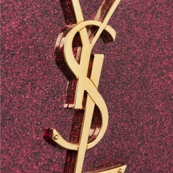 Saint Laurent Monogram Logo Kate Glitter Patent Leather
Crossbody Chain Bag - Picture 8 of 12